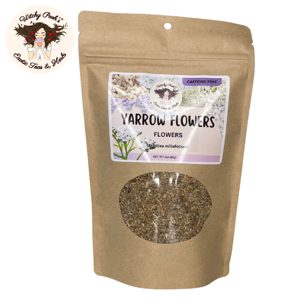 Witchy Pooh's Exotic Teas & Herbs – wholesale Loose tea – Witchy Pooh's Yarrow Tea - Whole Flowers, Caffeine Free19