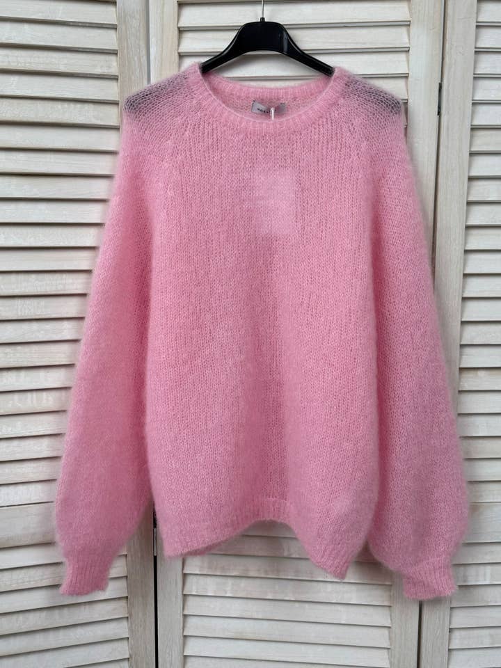 NOELINE - Wholesale Knitted jumper – Women′s - 80% kid mohair sweater 30129