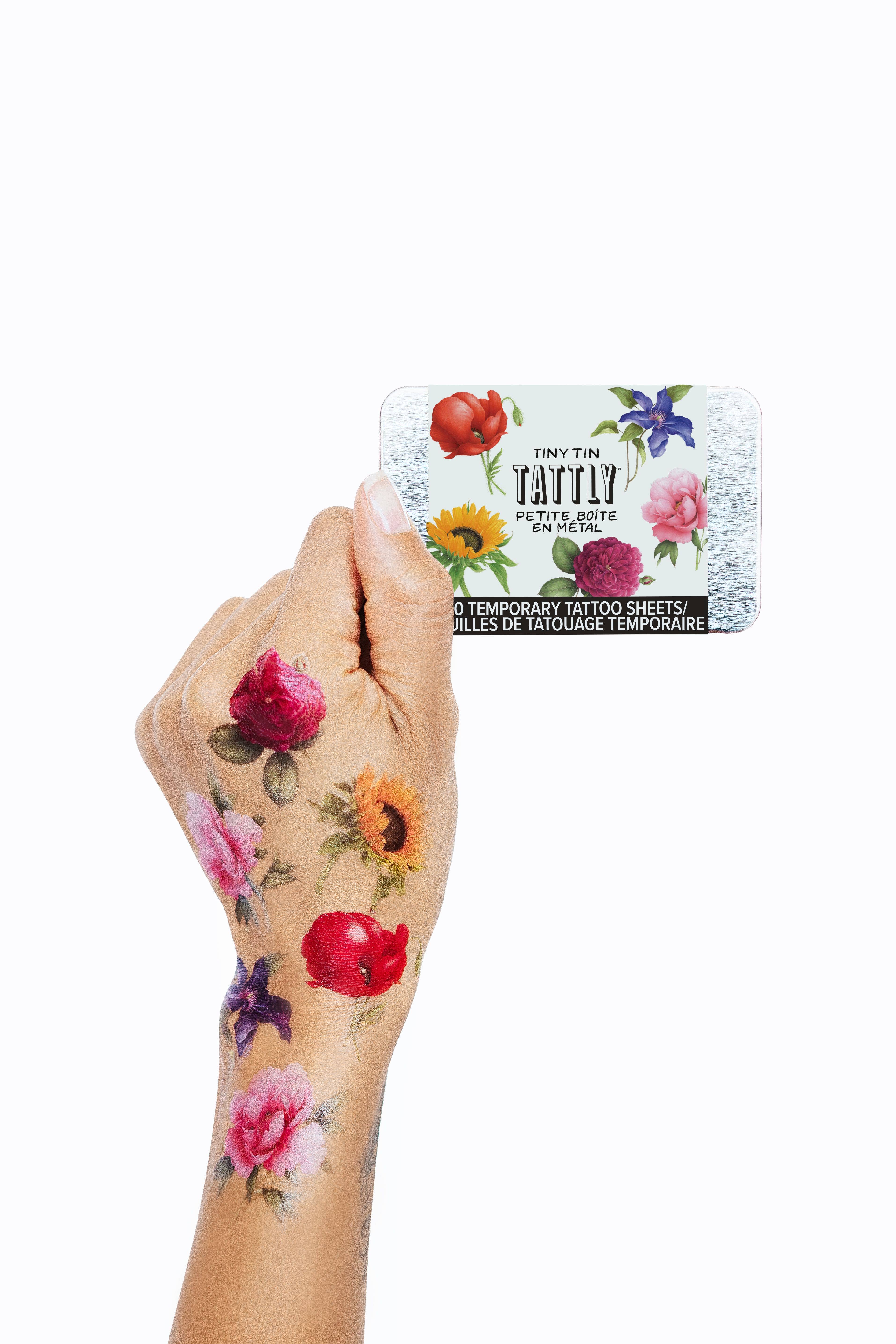 Tattly - Wholesale Temporary Tattoo - Mini Bouquet Tiny Tin1