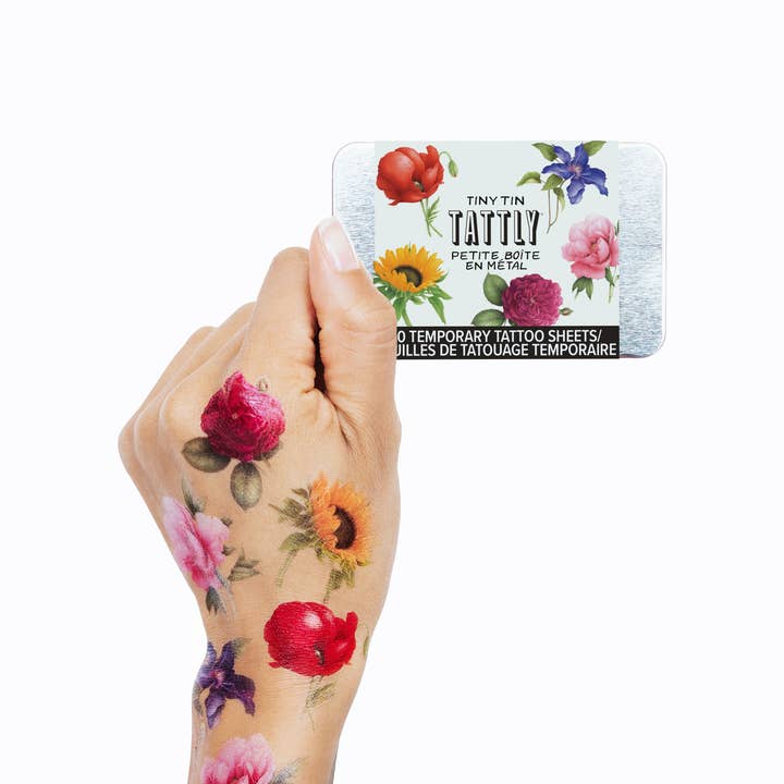Tattly - Wholesale Temporary Tattoo - Mini Bouquet Tiny Tin1