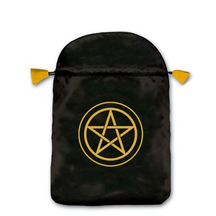 Pentacle Satin Black Bag Cards Lo Scarabeo for wholesale by Cardshouse