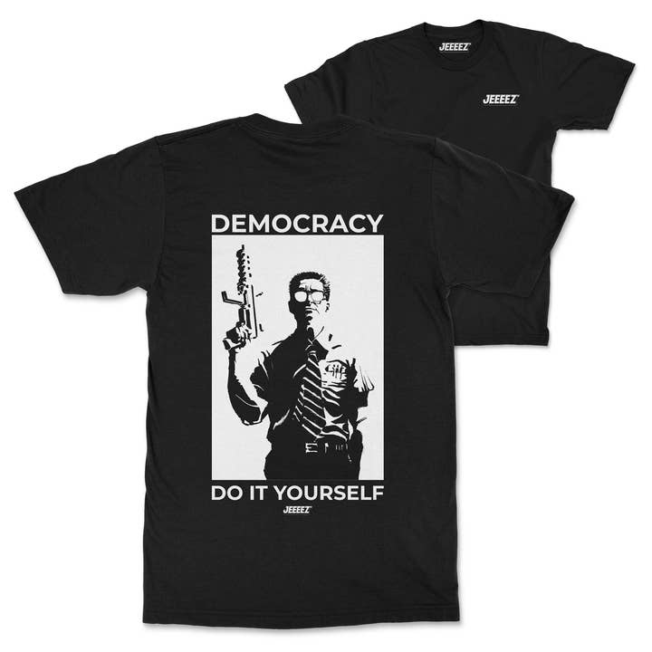 ZWARTE DEMOCRATIE DOE HET ZELF TEE voor wholesale door JEEEEZ
