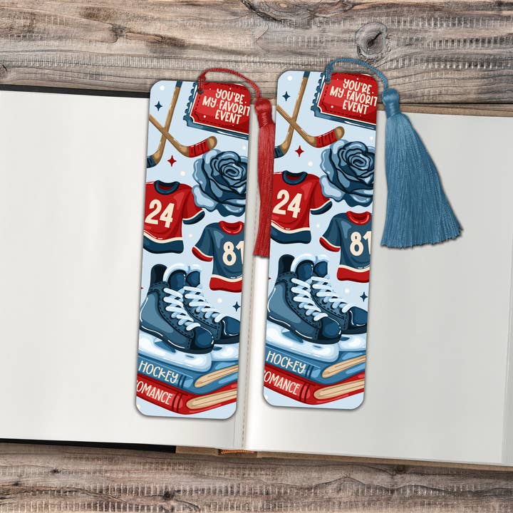 You're My Favorite Event - Hockey Romance Metal Bookmark for wholesale by The Corner Shop