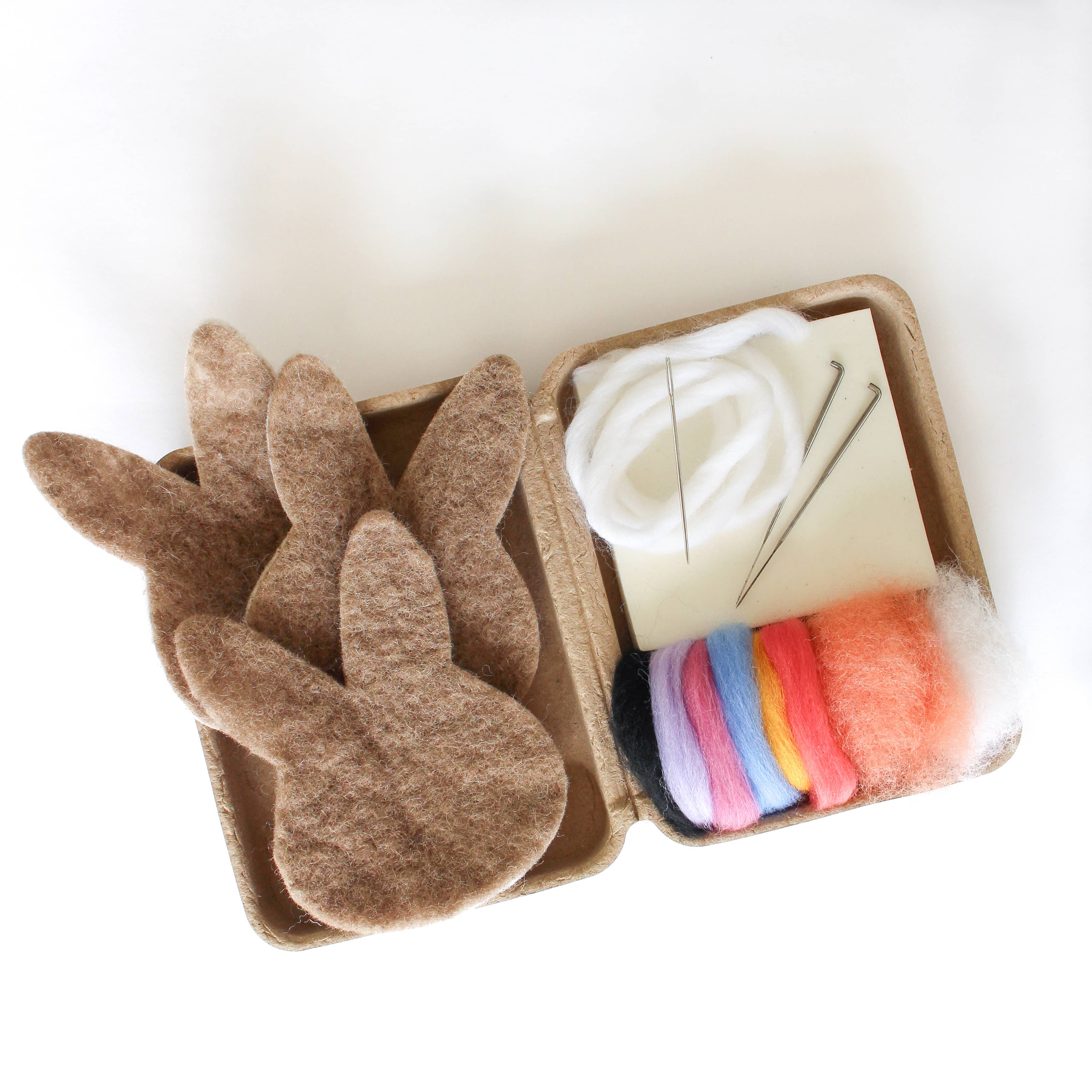 Sheep Creek Studio - Wholesale DIY Craft Kit - Mini Bunny Felting Craft Kit1