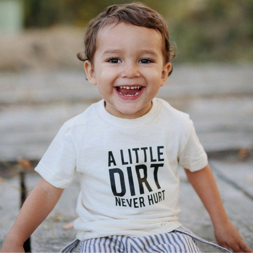 Nature Supply Co - Wholesale Screen Printed T-Shirt - Kids - A Little Dirt Never Hurt Kids T-shirt | Eco Friendly Tee9