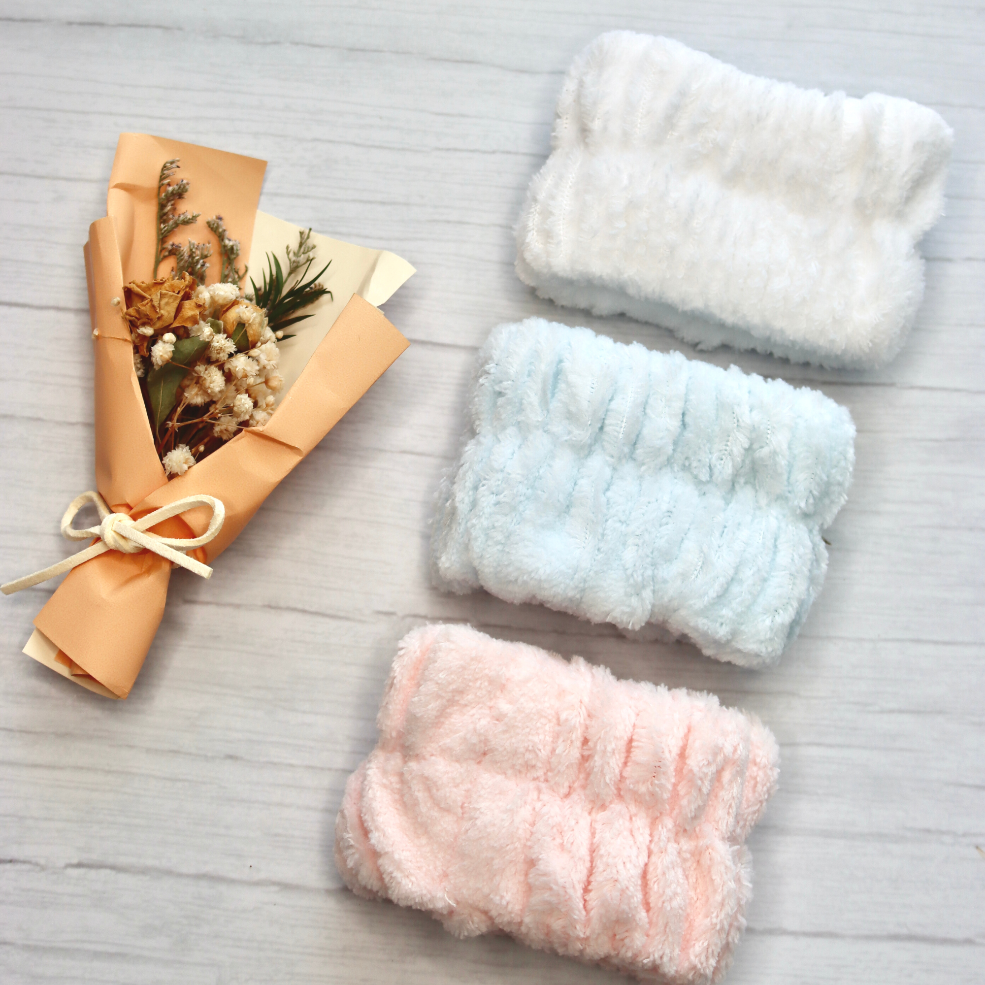 DrifWoo - Wholesale Spa Headband - Microfiber Spa Wristband & Headband Set, Face Wash 2 Pairs2