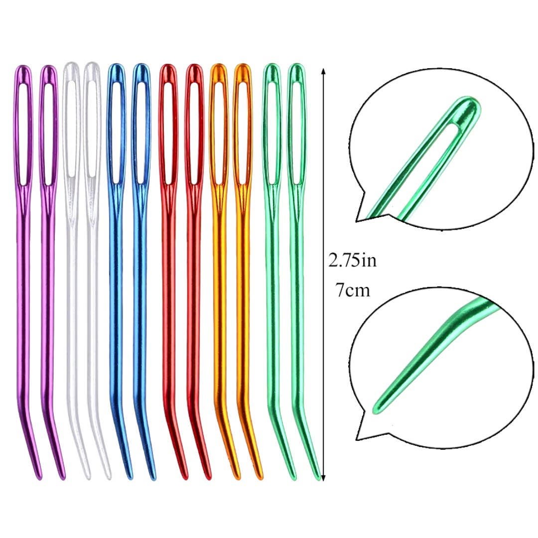 Anna B. Shop - Wholesale Knitting/Crochet Supplies - Bent Tip Darning Needles - Set of 64