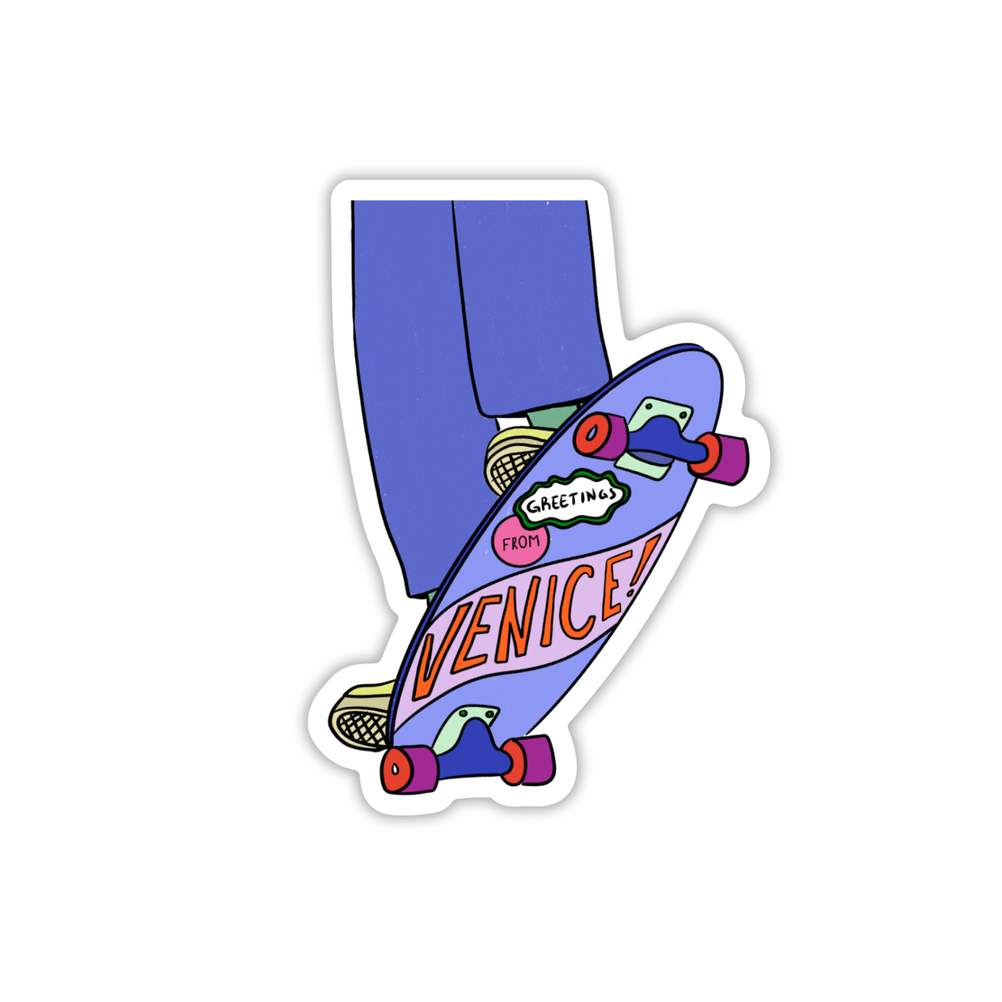 Studio Conroy - Wholesale Sticker - Venice Skateboard Die-Cut Sticker0