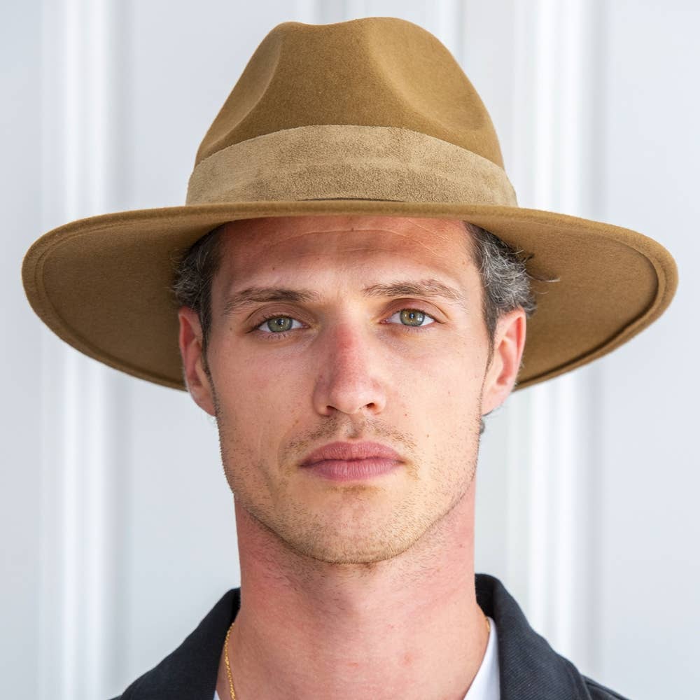 TRAVAUX EN COURS... - Wholesale Fedora - Unisex - WIDE BRIM HAT - leather braid39