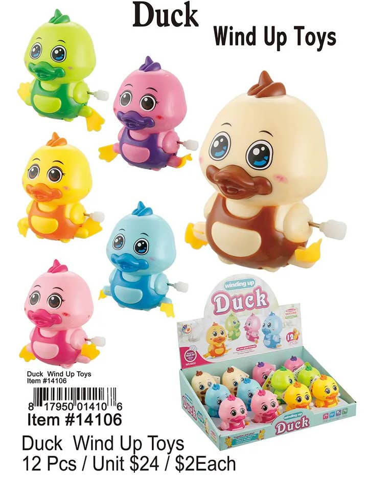 Duck Wind Up Toys for wholesale by Puka Creations