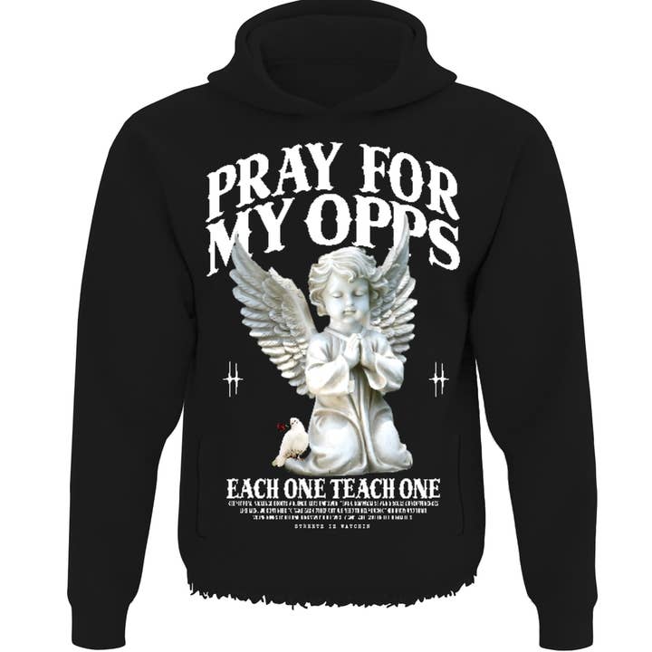 Crop Pray for My Opps Hoodie for wholesale by Streetz iz Watchin