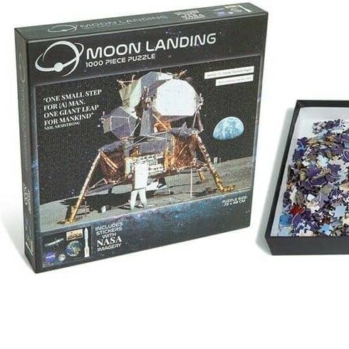 Boon Books - Wholesale Puzzle - Adult - NASA Puzzle - Moon Landing / Shuttle Blast Off (1000 piece jigsaw puzzle) 2 DIFFERENT DESIGNS by -0