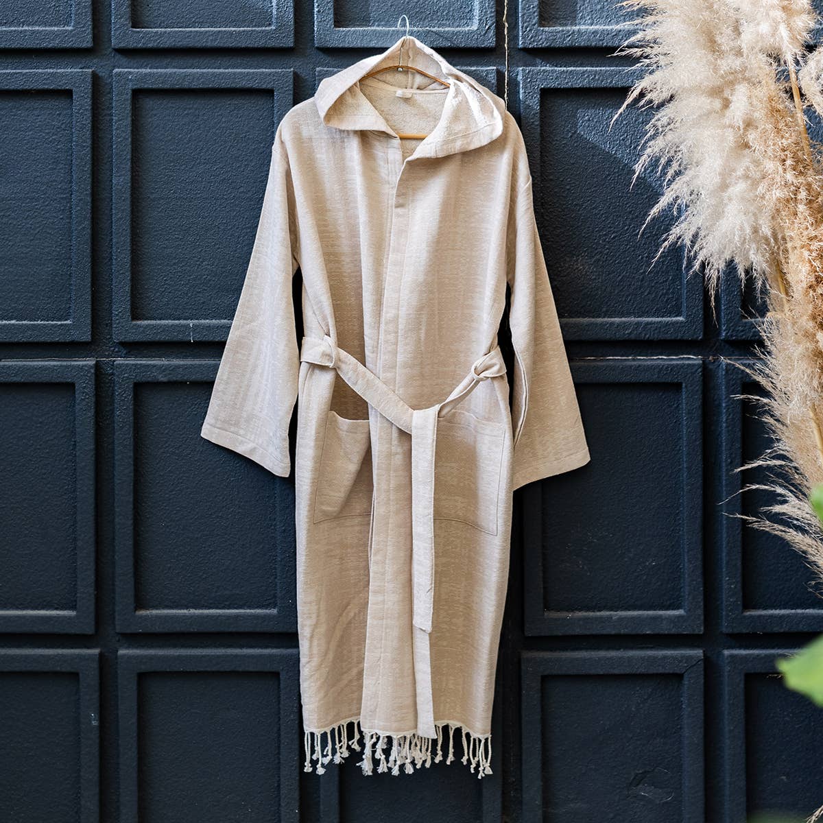 Kikoya - Wholesale Robe - Unisex - Terrybacked Bathrobe Turkish Cotton Light Weight Hood Quick11