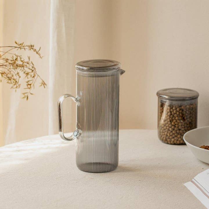 NUTS Innovations - Vente Eau gazeuse - Carafe à eau 1,2 L en verre borosilicate recyclé NUTS Innovations5