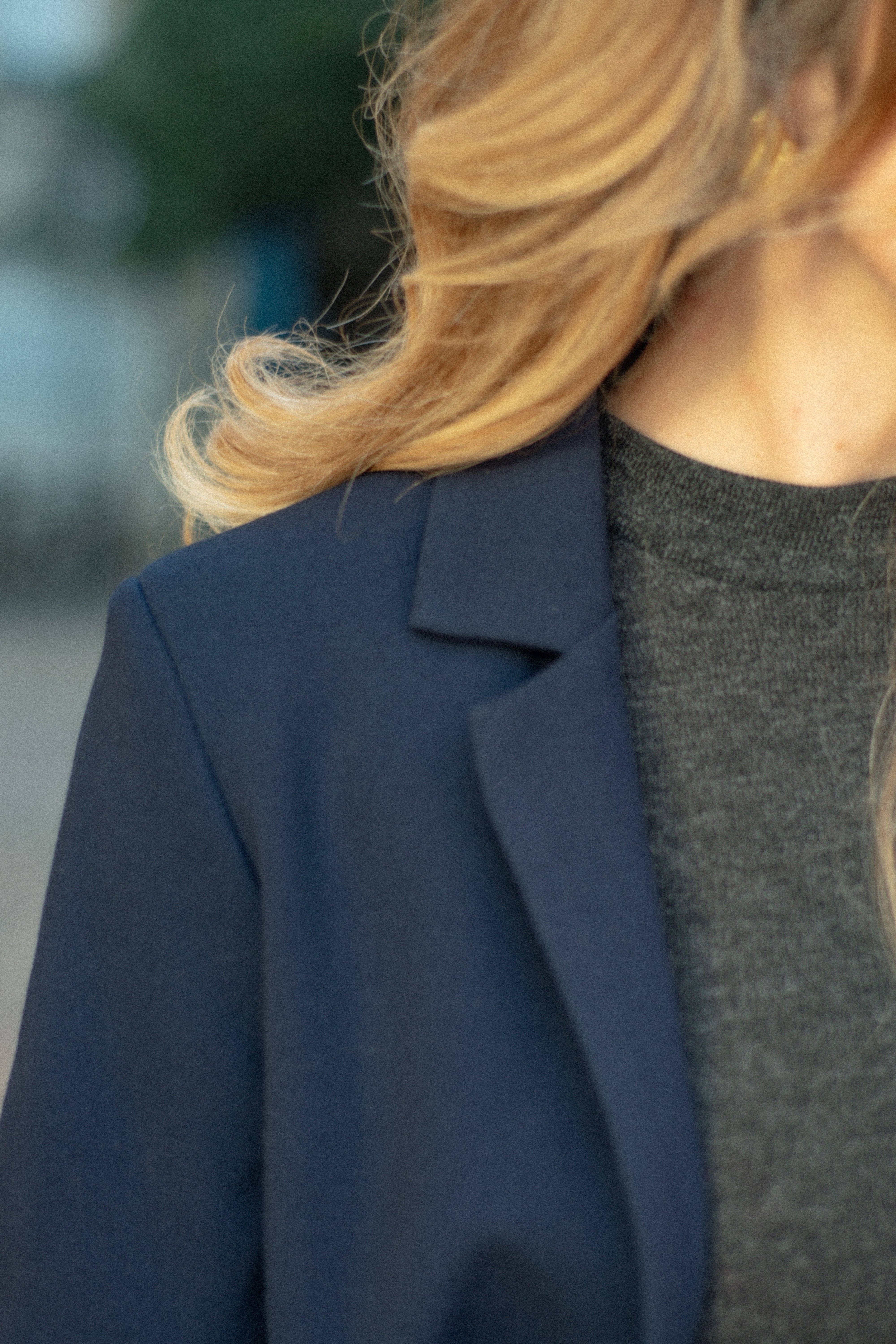 Classic Navy Blue Boska Blazer for wholesale on Faire1