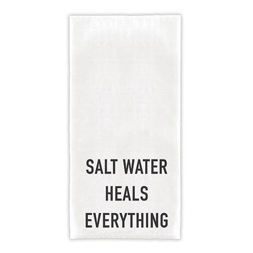 Santa Barbara Design Studio by Creative Brands - Wholesale Tea Towel - Face to Face Thirsty Boy Towel - Salt Water Heals Everything