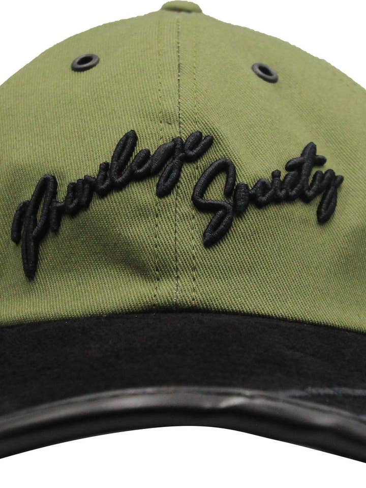 PS Limited Script Dad Hut, Oliv/Schwarz für den Großhandel von Privilege Society