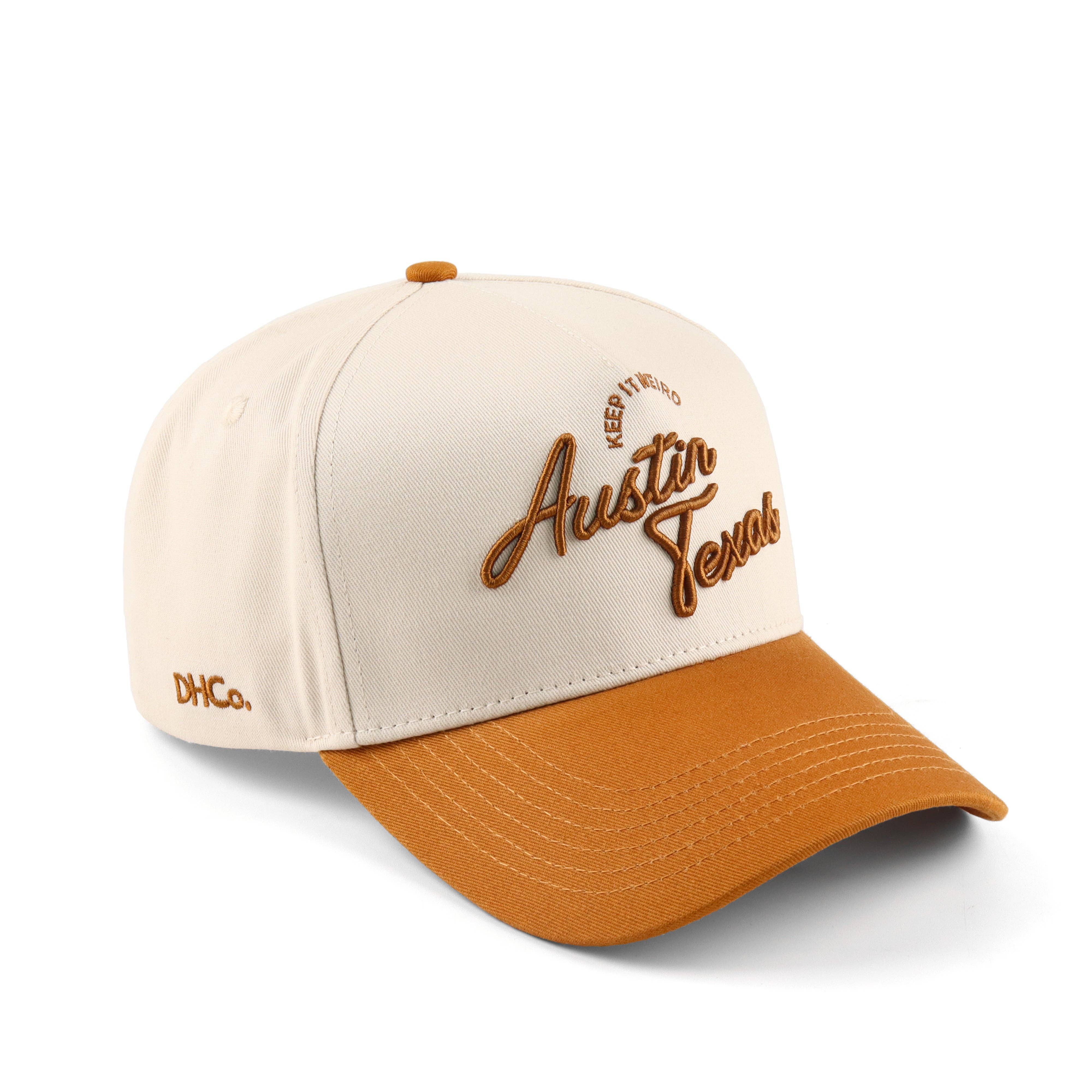 The "Austin" Script Hat for wholesale by Destination Hat Co.