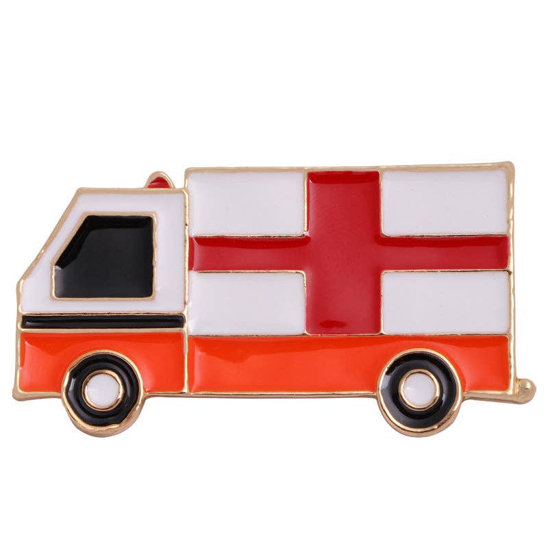 Red Ambulance Alloy Pin PA4640 for wholesale on Faire2