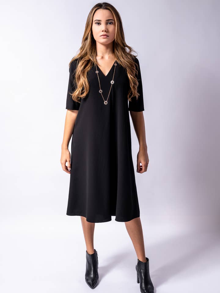 Robe noire Andy pour la vente par Perlavera