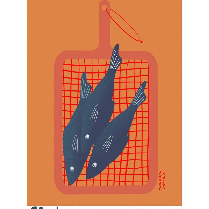 Claspy Creates - Wholesale Art Print - Fish | 9x12" Archival Art Print1