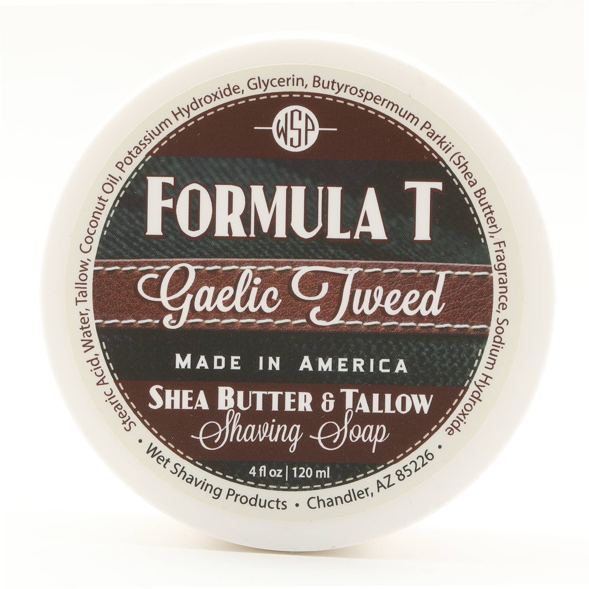 Wet Shaving Products - Wholesale Shave Soap - Men's - Formula T Shave Soap - Gaelic Tweed - 4 Fl oz1