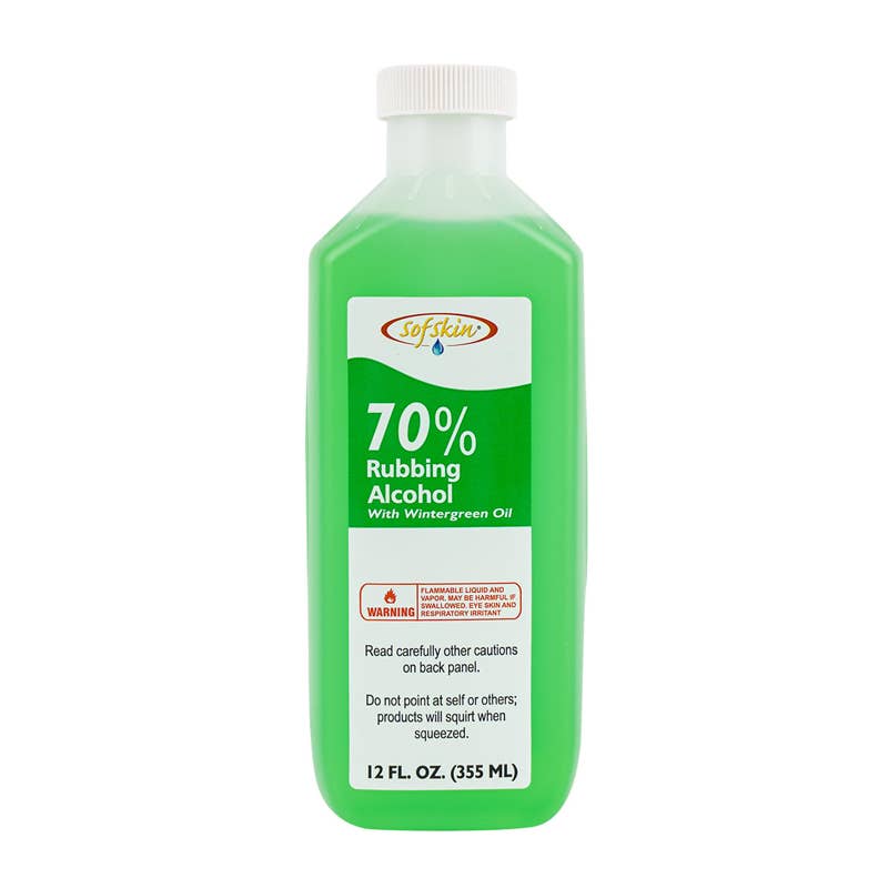 Deluxe Import Trading - Vente Nettoyants antibactériens - Alcool isopropylique à friction 70 % Wintergreen - 12 oz0