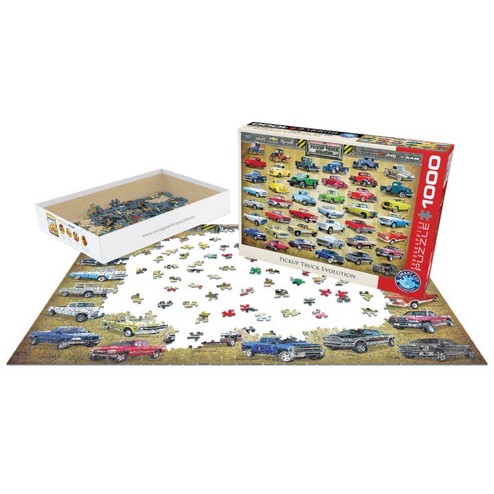 Eurographics Puzzles Europe - Wholesale Puzzle - Adult - Pickup Truck Evolution1