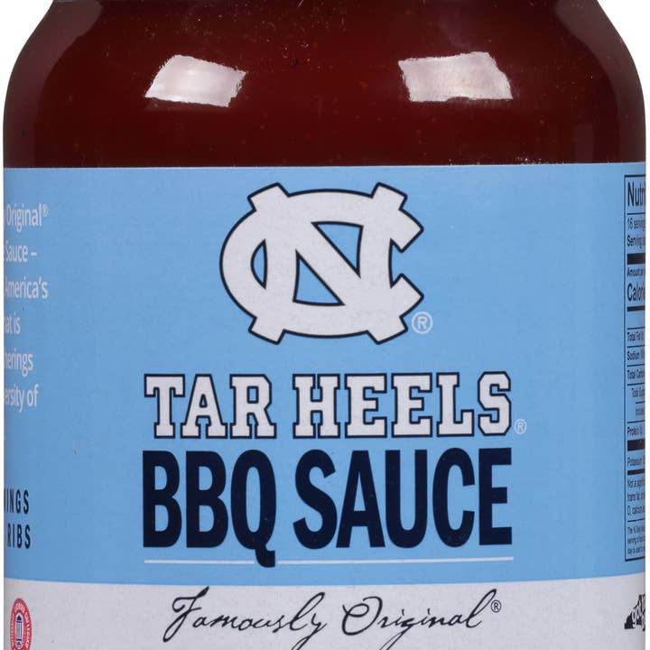 Cackalacky® - Vente Sauces barbecue - Sauce barbecue Carolina Tar Heels® (16 oz)1
