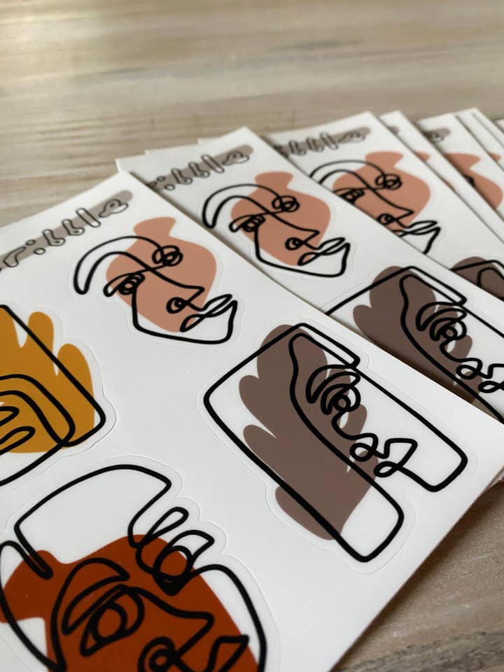 Folha de adesivos de outono por atacado de aLILscribble