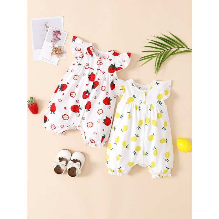 Body de manga corta con estampado de frutas para bebé niño/niña. para venta al por mayor de PatPat