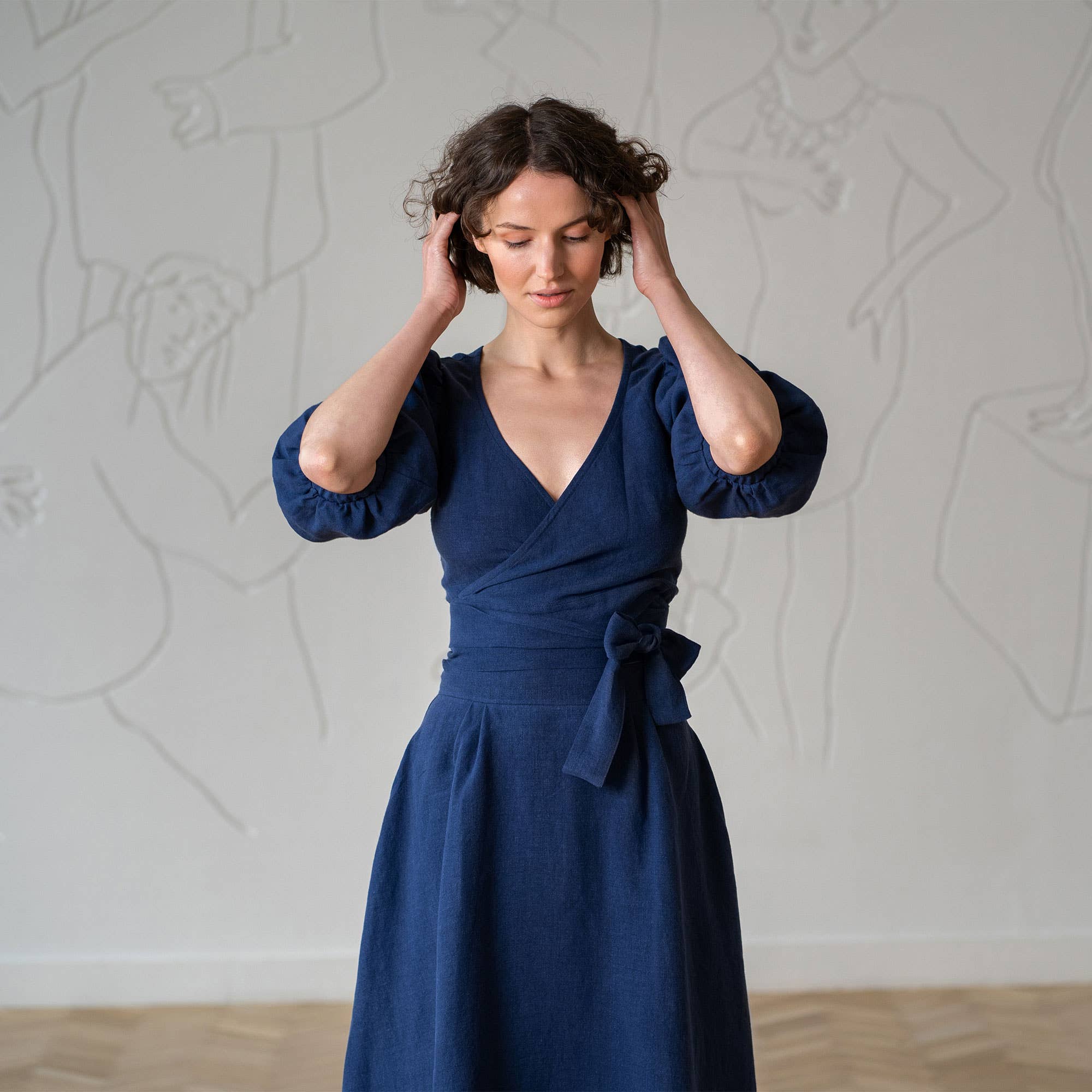 menique - Wholesale Dress - Women's - Linen Customization Fee / Custom Made Item4