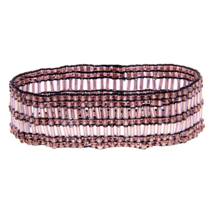 Erik & Mike – wholesale Pärlarmband – 8 rad mosaik stretch armband ametist