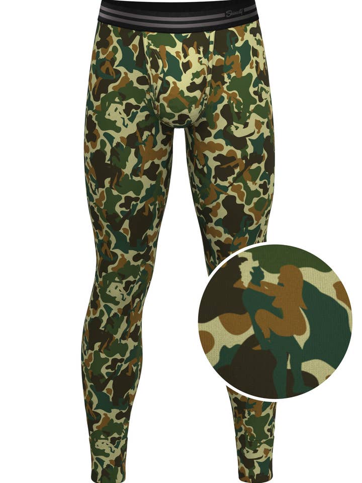 Shinesty, Inc – Roupa interior - Homem por atacado – Os Forni Camo | Camouflage Ball Hammock® Long Johns4