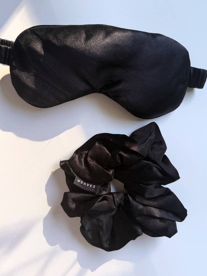 Silk Sleep Set - Midnight Onyx for wholesale by MUAVES