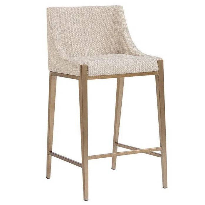 Tabouret de comptoir en tissu Dionne pour la vente par LOOMLAN
