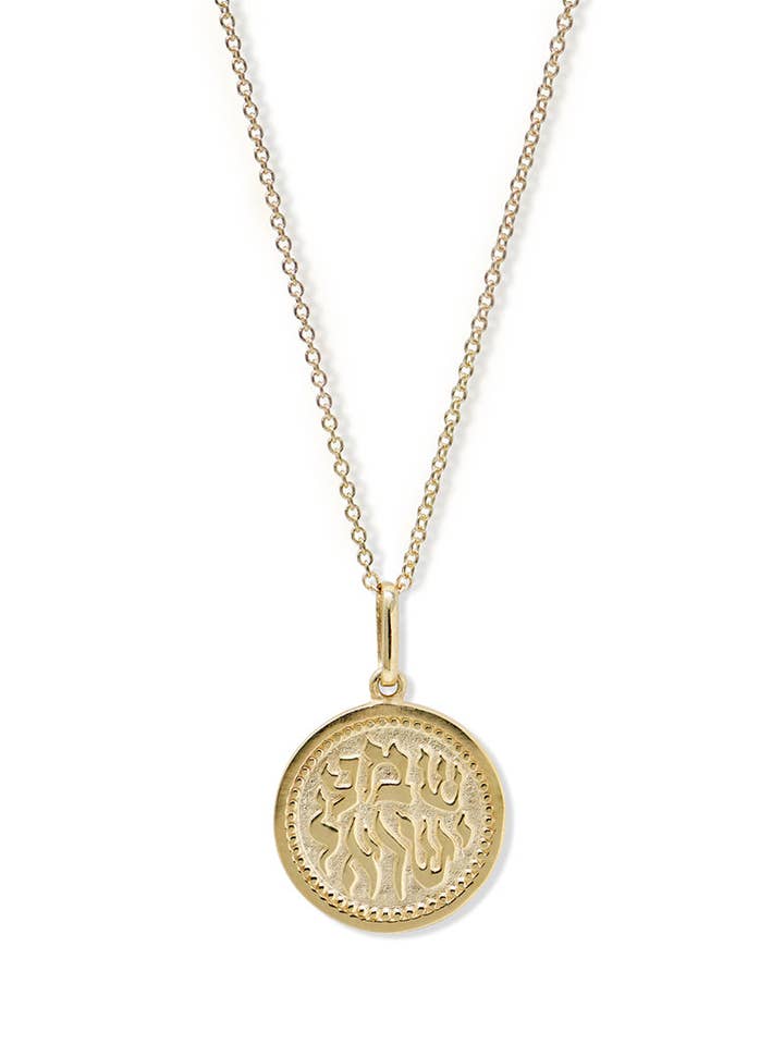 Shema Medallion Necklace for wholesale by ANZIE
