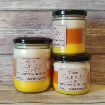 R&W Company LLC - Venta al por mayor Velas en tarros - Velas Candy Corn0