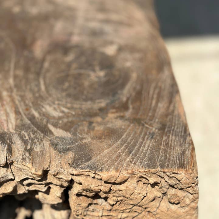 Office Objets - Wholesale Stool - Raw monoxyle organic Asian teak stool33