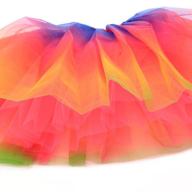 Inca UK - Vente Tutu – enfant - Tutu Ombre Rainbow Net. Trois couches. Taille de l'enfant3