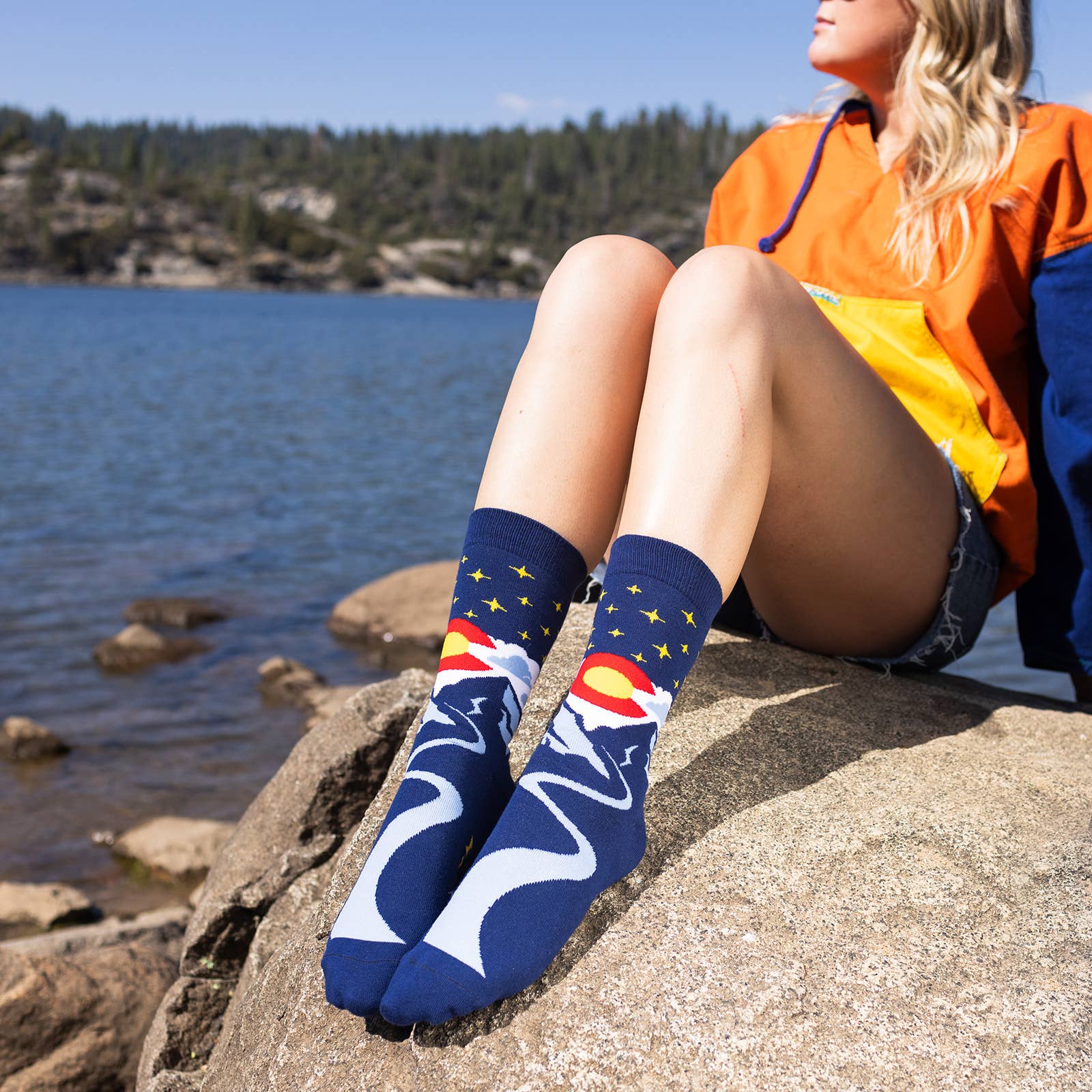 Lavley - Wholesale Socks - Unisex - The Mountains Are Calling (Colorado) Socks7