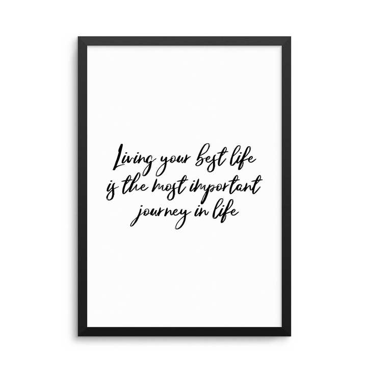 Vivre votre meilleure vie... Impression pour la vente par D'LUXE PRINTS