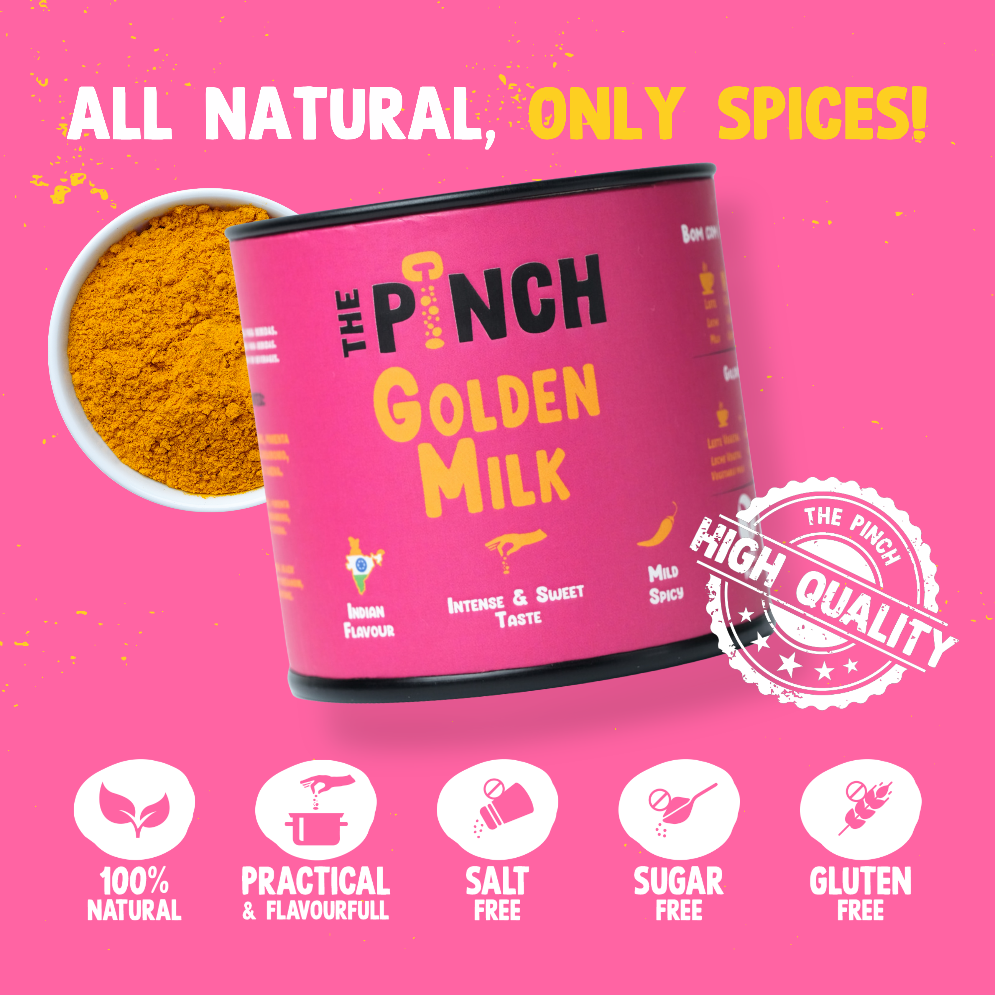 The Pinch - World Spice Blends - Wholesale Dried Spice Mix - Golden Milk - 45g1
