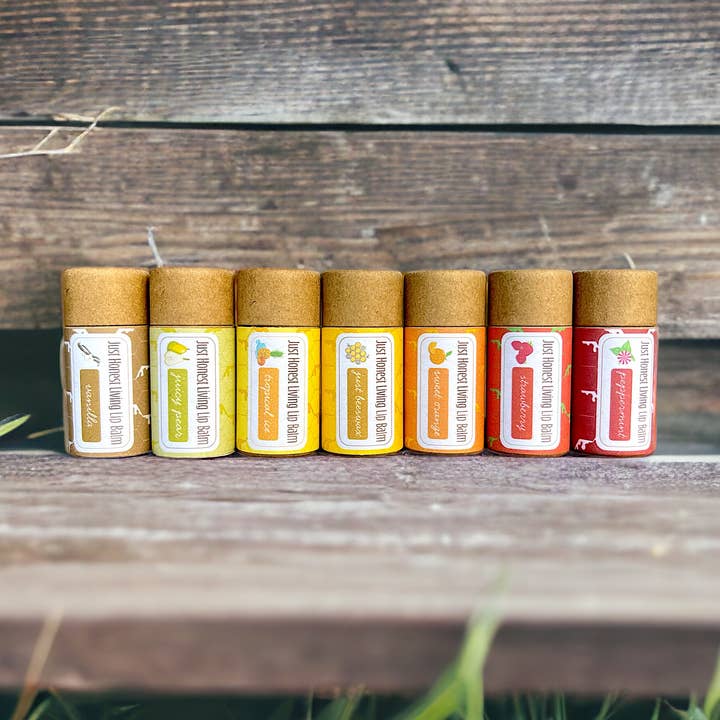 Compostable Lip Balms for wholesale by Just Honest Living LLC