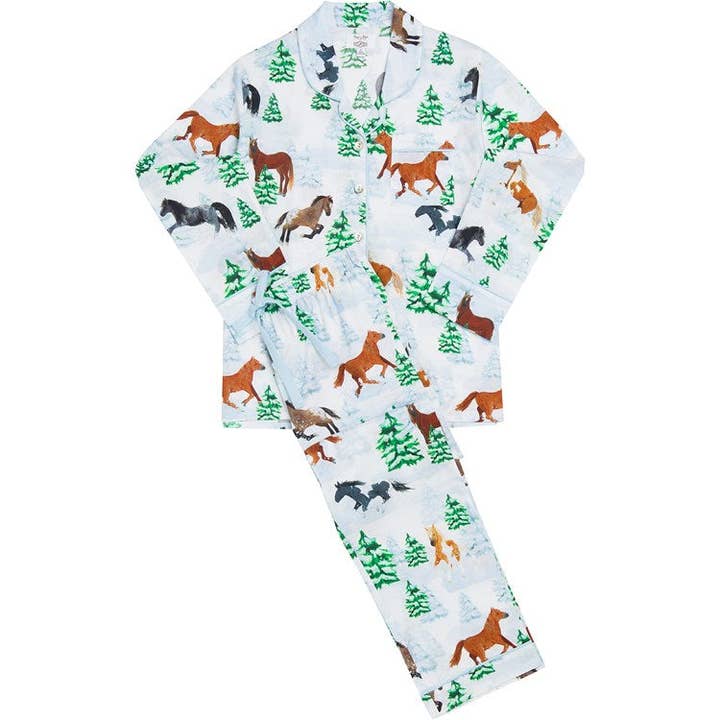 Sant and Abel - Wholesale Sleepwear Set - Women's - Women's Skydog Wild & Free Long PJ Set