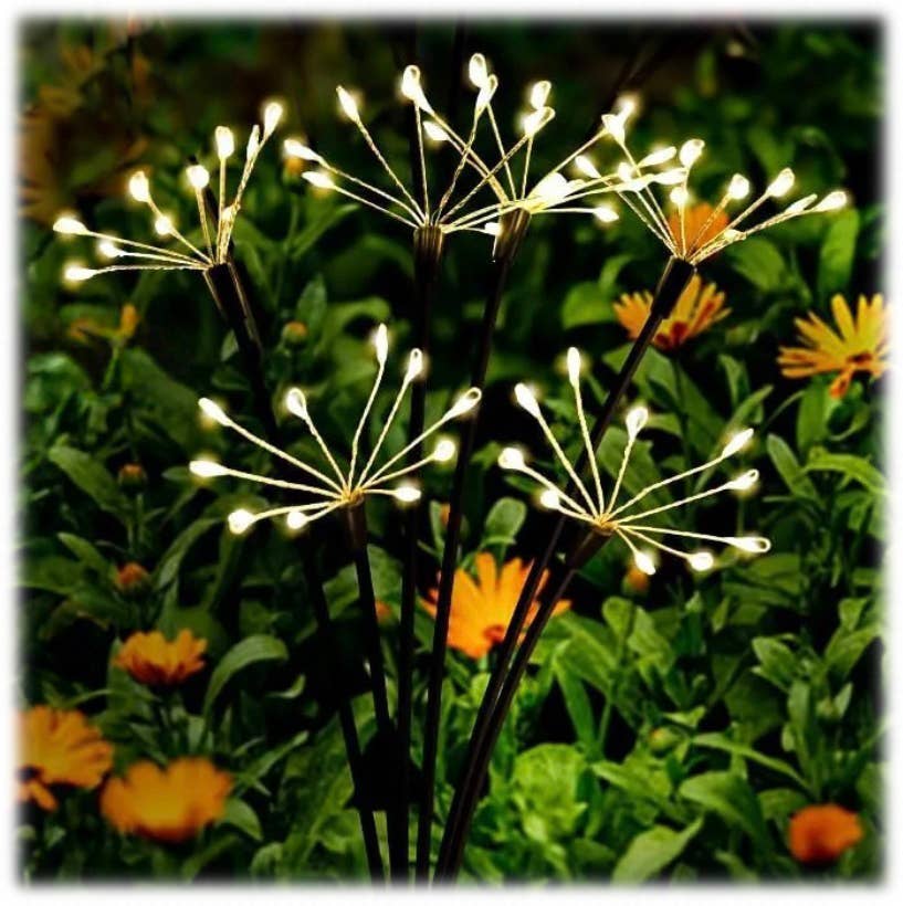 Will's Company - Wholesale Garden/Lawn Stake - LED Solar Dandelion Burst Garden Stake - Box of 2, 29.5"0