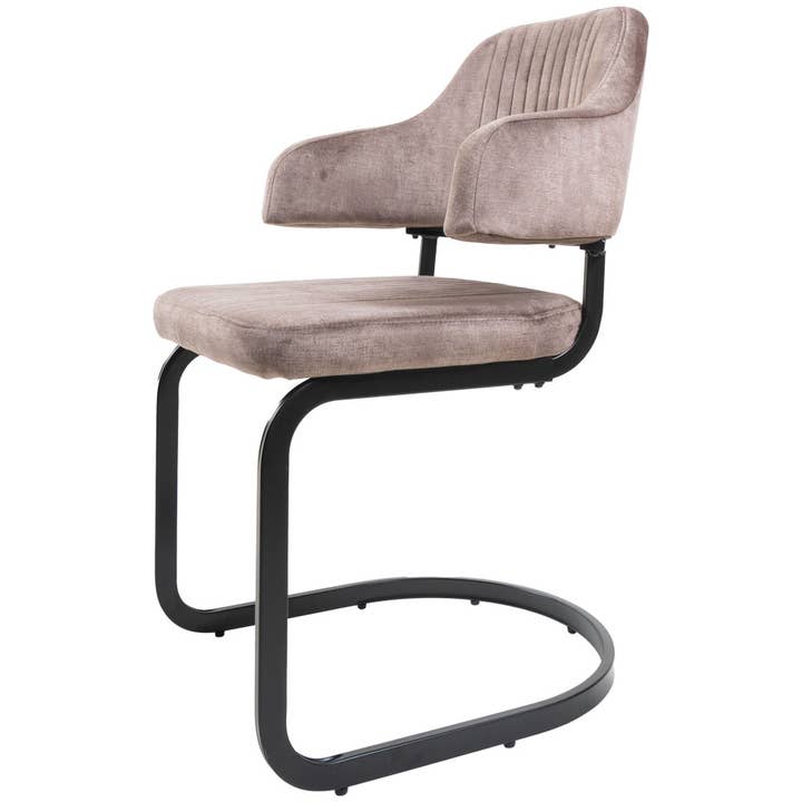 Home67 – wholesale Chair – Fox Taupe 08 Dining Chair — Vintage Velvet