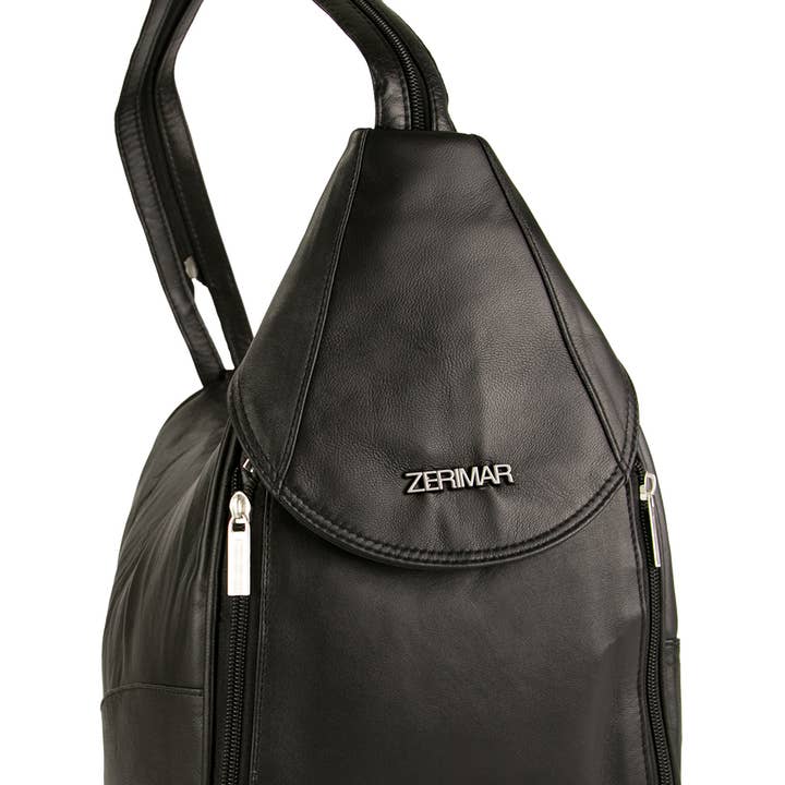 Convertible backpack bag Casual backpack Genuine leather for wholesale by Zerimar 1942