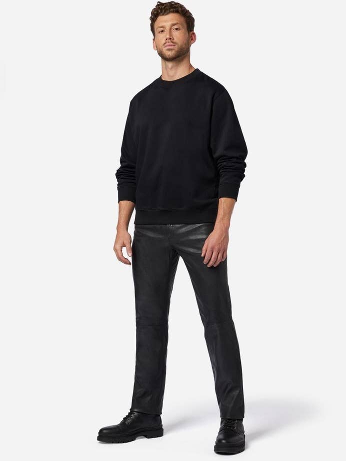 Herenleren broek Trant Pant - premium geitenleer voor wholesale door Ricano