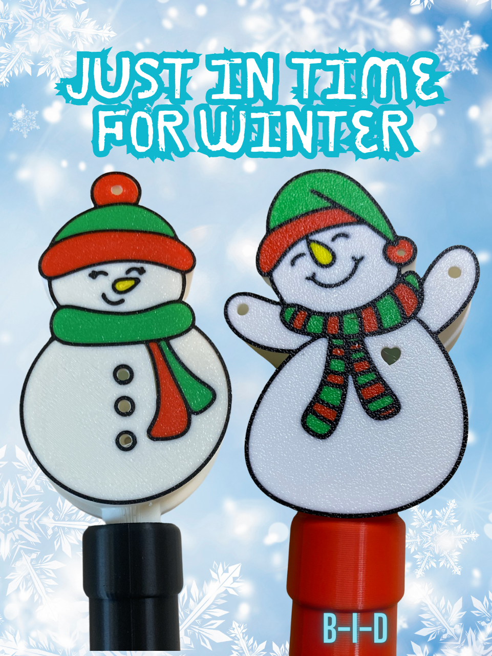 BID Designs - Wholesale Bath Bomb/Fizz - Snowman Bath Bomb Wand with Color Changing Scarf/Hat4